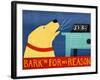 Barkin For No Reason Yellow-Stephen Huneck-Framed Giclee Print