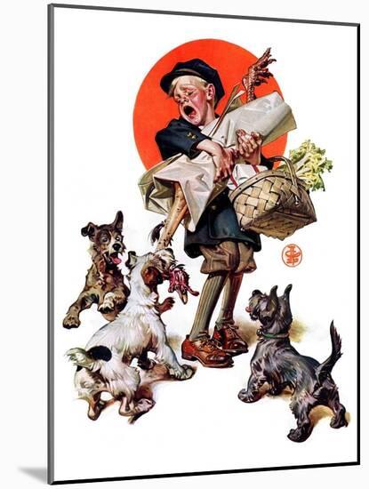 "Barking Up the Wrong Turkey,"November 27, 1926-Joseph Christian Leyendecker-Mounted Giclee Print