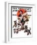 "Barking Up the Wrong Turkey," Saturday Evening Post Cover, November 27, 1926-Joseph Christian Leyendecker-Framed Giclee Print