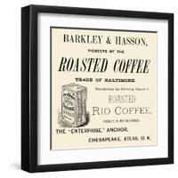 Barkley and Hasson Roasted Coffee-null-Framed Art Print