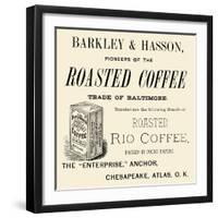 Barkley and Hasson Roasted Coffee-null-Framed Art Print