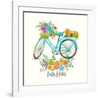 Barks and Bikes-Jin Jing-Framed Art Print