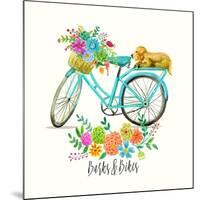 Barks and Bikes-Jin Jing-Mounted Art Print