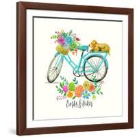 Barks and Bikes-Jin Jing-Framed Art Print