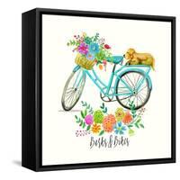 Barks and Bikes-Jin Jing-Framed Stretched Canvas