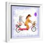 Barks and Bikes-Ling's Workshop-Framed Art Print