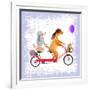 Barks and Bikes-Ling's Workshop-Framed Art Print