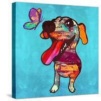 Barks and Butterfly-Evangeline Taylor-Stretched Canvas