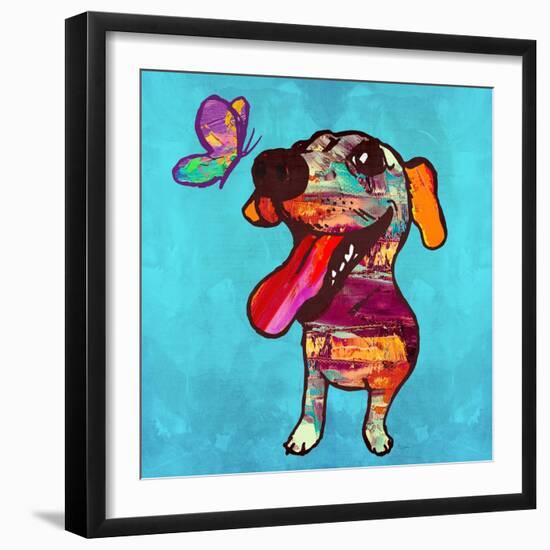 Barks and Butterfly-Evangeline Taylor-Framed Art Print