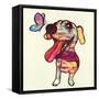 Barks and Butterfly-Evangeline Taylor-Framed Stretched Canvas