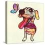 Barks and Butterfly-Evangeline Taylor-Stretched Canvas