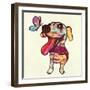 Barks and Butterfly-Evangeline Taylor-Framed Art Print