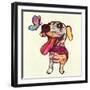 Barks and Butterfly-Evangeline Taylor-Framed Art Print