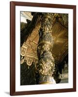 Barley Sugar Column from the Baldacchino with Laurel Leaves and Putti Chasing Bees, 1633-Giovanni Lorenzo Bernini-Framed Giclee Print