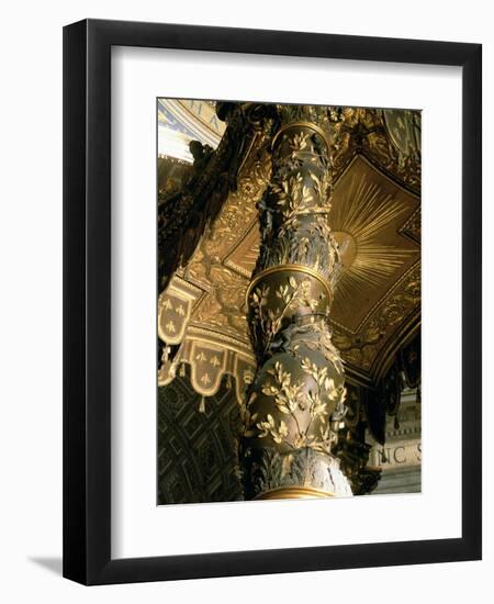 Barley Sugar Column from the Baldacchino with Laurel Leaves and Putti Chasing Bees, 1633-Giovanni Lorenzo Bernini-Framed Giclee Print