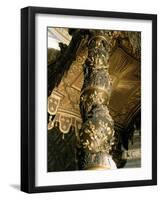 Barley Sugar Column from the Baldacchino with Laurel Leaves and Putti Chasing Bees, 1633-Giovanni Lorenzo Bernini-Framed Giclee Print