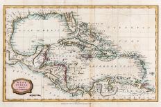 Map of the West Indies, 18th Century-Barlow-Giclee Print