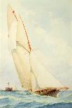 Schooner under Sail-Barlow Moore-Framed Stretched Canvas