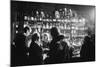 Barmaid in Smoky Pub-null-Mounted Photographic Print