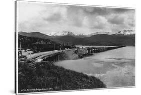 Barmouth Bridge and Cader Idris-null-Stretched Canvas