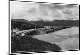 Barmouth Bridge and Cader Idris-null-Mounted Photographic Print