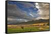 Barn Along Indian Creek and the Whitefish Range, Eureka, Montana-Chuck Haney-Framed Stretched Canvas