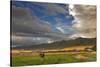 Barn Along Indian Creek and the Whitefish Range, Eureka, Montana-Chuck Haney-Stretched Canvas