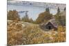 Barn And Columbia River-Donald Paulson-Mounted Giclee Print