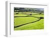 Barn and Dry Stone Walls in Meadows at Gunnerside-Mark Sunderland-Framed Photographic Print