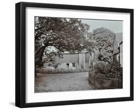 Barn and Farmhouse at Homestall Farm, Peckham Rye, London, 1908-null-Framed Premium Photographic Print