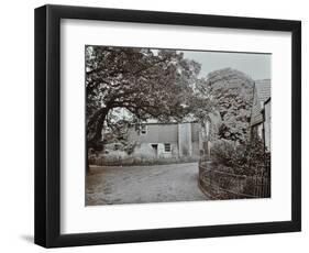 Barn and Farmhouse at Homestall Farm, Peckham Rye, London, 1908-null-Framed Photographic Print