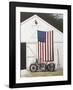 Barn and Motorcycle-Zhen-Huan Lu-Framed Art Print