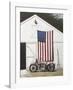 Barn and Motorcycle-Zhen-Huan Lu-Framed Art Print