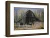 Barn and Poplars-David Lorenz Winston-Framed Art Print