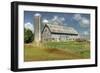 Barn and Silo, Minnesota, USA-Michael Scheufler-Framed Photographic Print