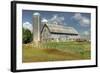 Barn and Silo, Minnesota, USA-Michael Scheufler-Framed Photographic Print