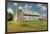 Barn and Silo, Minnesota, USA-Michael Scheufler-Framed Photographic Print