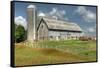 Barn and Silo, Minnesota, USA-Michael Scheufler-Framed Stretched Canvas