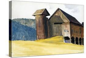 Barn and Silo, Vermont-Edward Hopper-Stretched Canvas