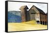 Barn and Silo, Vermont-Edward Hopper-Framed Stretched Canvas