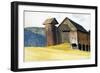 Barn and Silo, Vermont-Edward Hopper-Framed Giclee Print