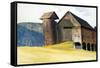 Barn and Silo, Vermont-Edward Hopper-Framed Stretched Canvas