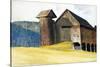 Barn and Silo, Vermont-Edward Hopper-Stretched Canvas