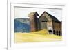 Barn and Silo, Vermont-Edward Hopper-Framed Premium Giclee Print