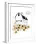 Barn and Sunflowers-Patricia Pinto-Framed Art Print