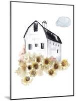 Barn and Sunflowers-Patricia Pinto-Mounted Art Print