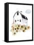 Barn and Sunflowers-Patricia Pinto-Framed Stretched Canvas