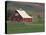 Barn and Windmill in Colfax, Palouse Region, Washington, USA-Adam Jones-Stretched Canvas