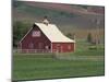 Barn and Windmill in Colfax, Palouse Region, Washington, USA-Adam Jones-Mounted Premium Photographic Print