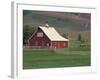 Barn and Windmill in Colfax, Palouse Region, Washington, USA-Adam Jones-Framed Photographic Print